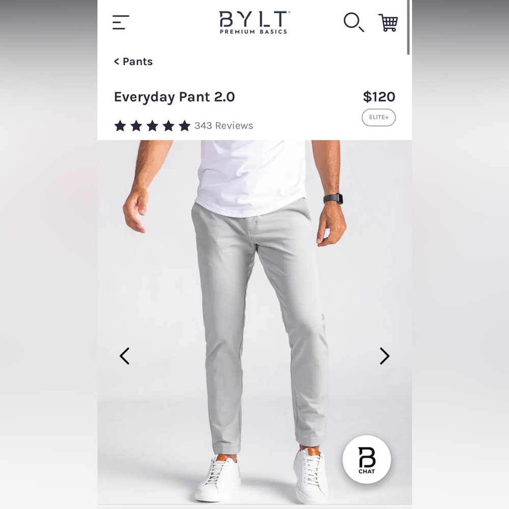 Bylt Everyday 2.0 Pants (3 pair) size 36 regular